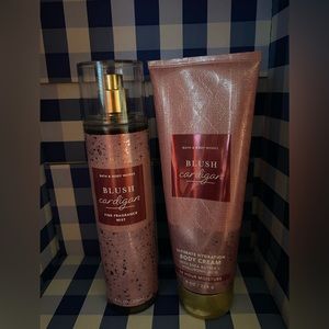Bath & Body Works Blush Cardigan Fine Fragrance Mist and Body Cream full size